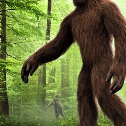 Image similar to bigfoot hunting humans