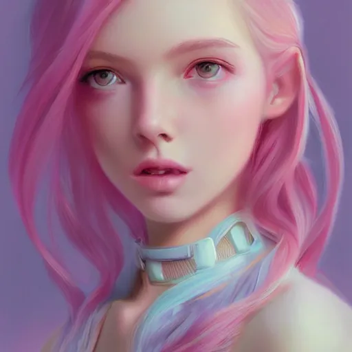 Prompt: pastel teen girl, pink hair, gorgeous, amazing, elegant, intricate, highly detailed, digital painting, artstation, concept art, sharp focus, illustration, art by Ross tran