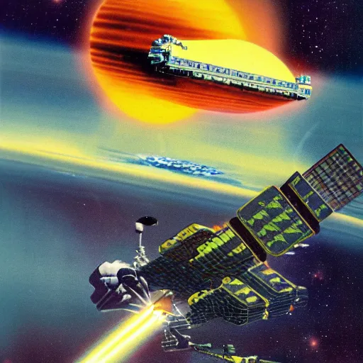 Image similar to spacecraft by Chris Foss