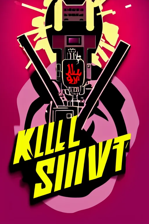 Prompt: kill to survive, shoot to kill logo. pop art, no duplicate image, glowing lights, highly detailed, digital painting, artstation, concept art, smooth, sharp focus, illustration, details type, art by richard hamilton and mimmo rottela