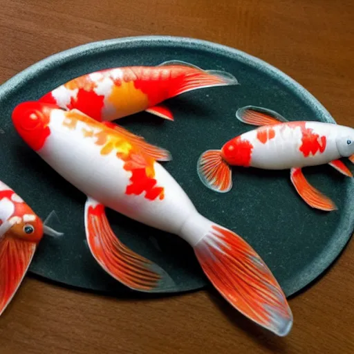 Image similar to a photo of a Japanese koi toy