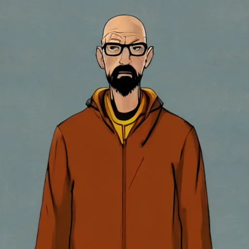 Prompt: gordon freeman in breaking bad