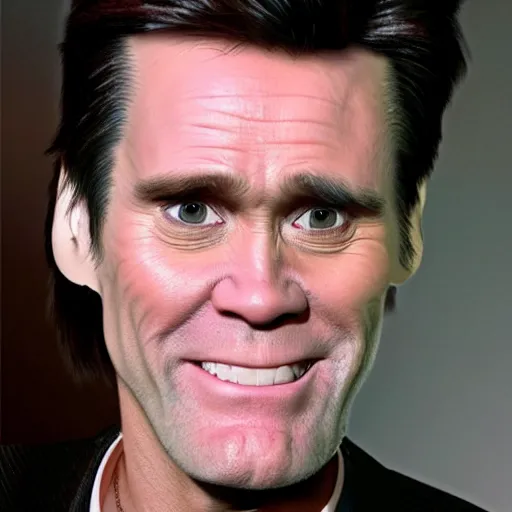 Prompt: jim carrey from an alternate universe, detailed face