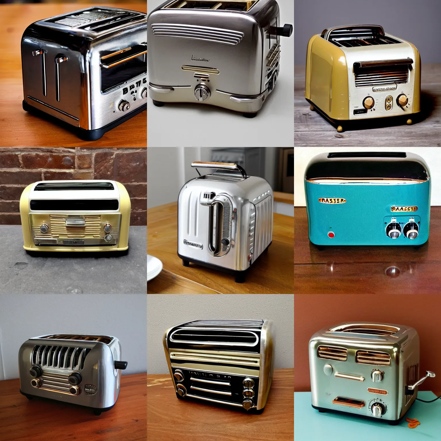 Prompt: a vintage toaster