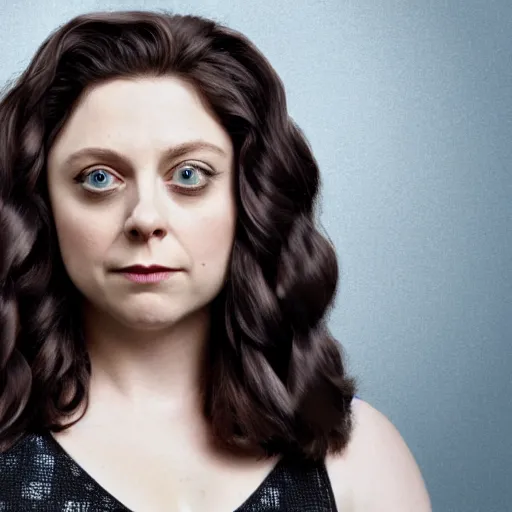 Image similar to rachel bloom as medusa with snakes for hair, real life, highly detailed, hyper realistic, 8 k resolution