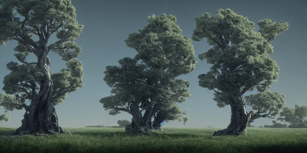 Image similar to futuristic tree of the last tree on earth, octane render, professional lighting, unreal engine 5