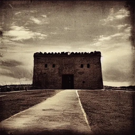 Prompt: “a matte panting of a old fort”