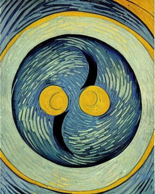 Prompt: yin and yang by Vincent Van Gogh