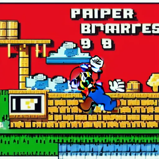 Image similar to super mario brothers 1 9 8 5