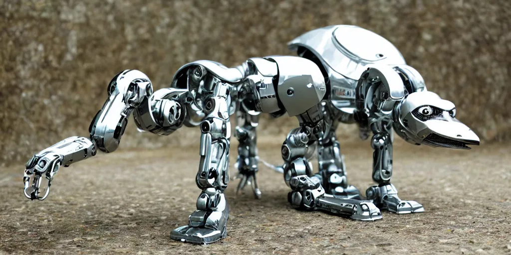 Image similar to photo of cybermorphic robotic animal