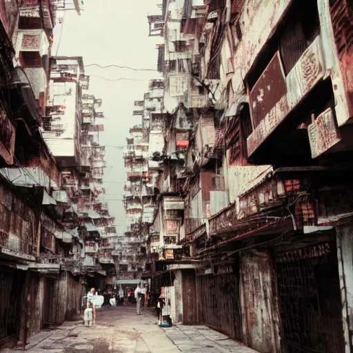 Image similar to streets of kowloon walled city