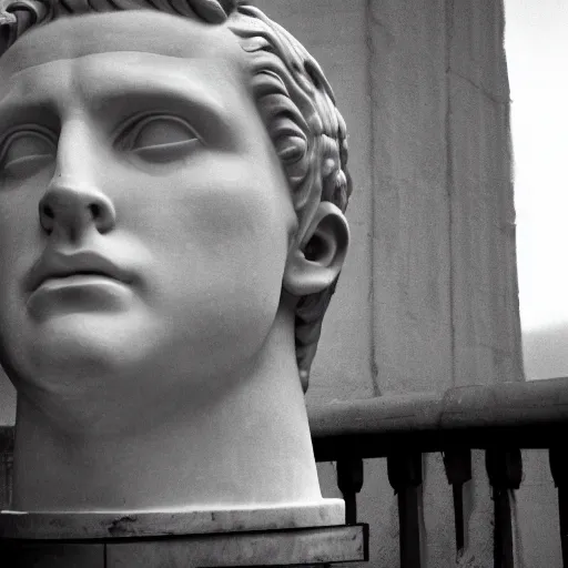 Image similar to ryan gosling as roman statue