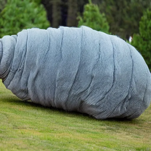 Prompt: Photo of a Large Tardigrade with Fur,