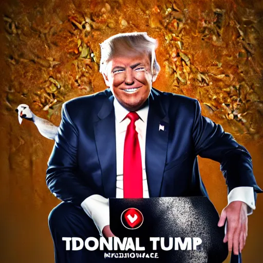 Prompt: donald trump portrait in the style of animal planet character render blender octane cinema 4 d