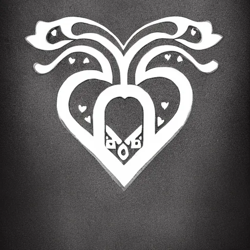 Prompt: a monocrome icon stylized minimalist of a heart and dagger surrounded by snowflakes, loftis, cory behance hd by jesper ejsing and zdzisław beksinski and norman rockwell and greg rutkowski weta studio, and lucasfilm - c 1 0