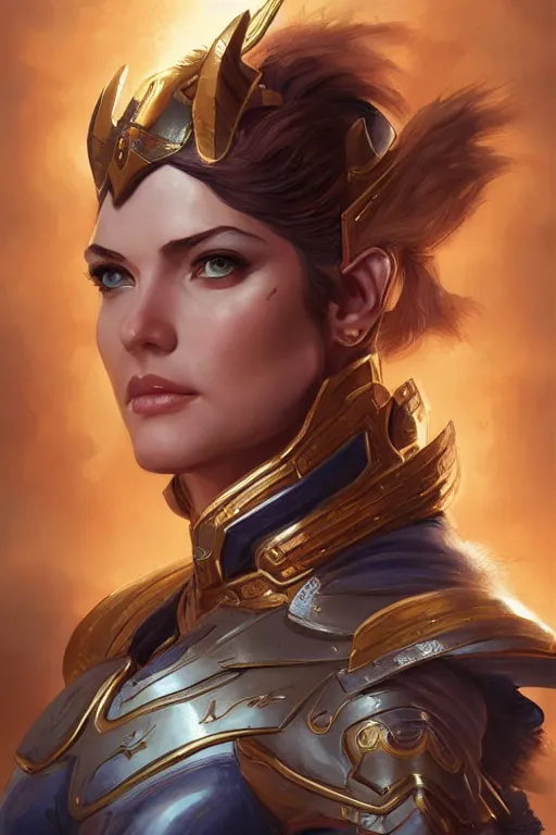 Image similar to amazon valkyrie athena, d & d, fantasy, portrait, highly detailed, headshot, digital painting, trending on artstation, concept art, sharp focus, illustration, art by artgerm and greg rutkowski and magali villeneuve