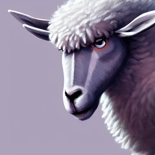 Prompt: anthro art, sheep, furry art, furaffinity, extremely detailed, digital painting, artstation, concept art, smooth, sharp focus, illustration, trending