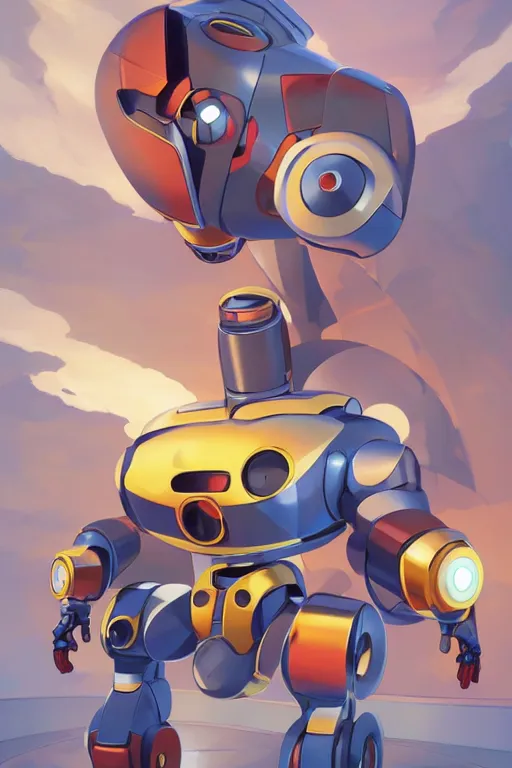 Image similar to metabots medabots medarotto medarot robot minimalist comics, behance hd by jesper ejsing, by rhads, makoto shinkai and lois van baarle, ilya kuvshinov, rossdraws global illumination ray tracing hdr radiating a glowing aura