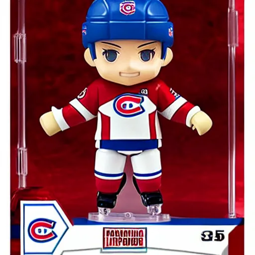 Prompt: high quality portrait flat matte painting of cute Nendoroid figurine of Patrick Roy Goaltender, in the style of nendoroid and manga NARUTO, number 33 on jersey, Patrick Roy Goaltender, An anime Nendoroid of Patrick Roy, hall of fame goalie Patrick Roy!!!, number 33!!!!!, Montreal Habs Canadiens figurine, detailed product photo, flat anime style, thick painting, medium close-up