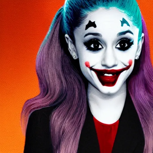 Image similar to ariana grande as a joker