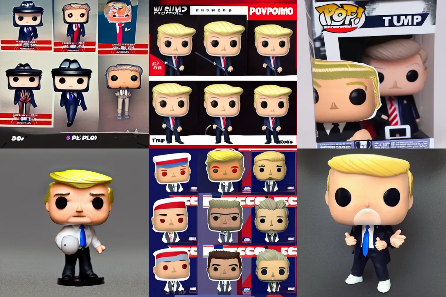 Prompt: trump as a funko pop