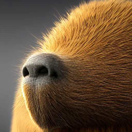 Image similar to hyperrealistic dslr film still of justin bieber disguised as capybara, stunning 8 k octane comprehensive 3 d render, inspired by istvan sandorfi & greg rutkowski & unreal engine, perfect symmetry, dim volumetric cinematic lighting, extremely hyper - detailed, incredibly real lifelike attributes & flesh texture, intricate, masterpiece, artstation, stunning