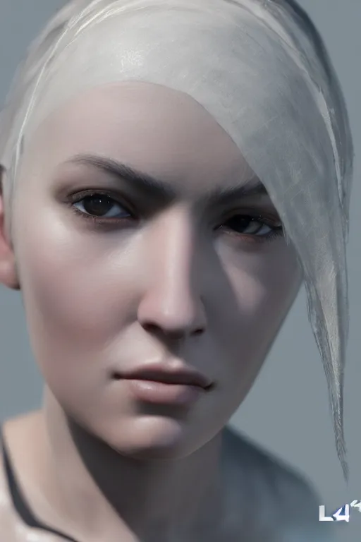 Prompt: fotorealistic 16K render cgsociety face close-up photo portrait of April the female character from videogame The Longest Journey, photorealism, full body, white ambient background, unreal engine 5, hyperrealistic, highly detailed, XF IQ4, 150MP, 50mm, F1.4, ISO 200, 1/160s, natural light, Adobe Lightroom, photolab, Affinity Photo, PhotoDirector 365, realistic