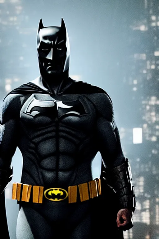 Image similar to cinematic still of jason statham as batman 8 k