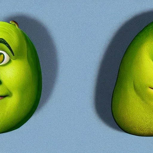 Image similar to nikocado avocado as Shrek, DreamWorks animation