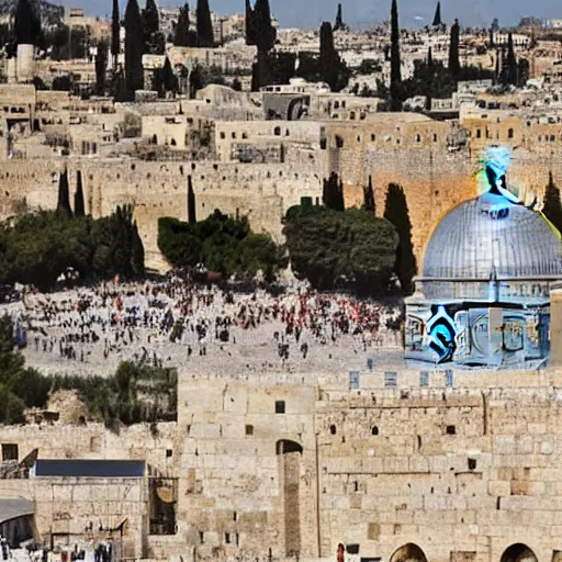 Image similar to the old city of jerusalem is a walled city that has been fought over for centuries. it is the holiest city in judaism and home to many important religious sites, including the western wall and the temple mount