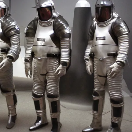 Prompt: space suits for Knights templar