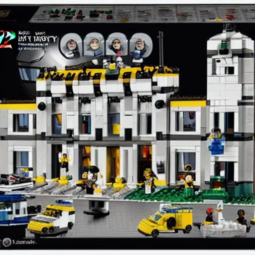 Image similar to mar - a - lago fbi raid lego set