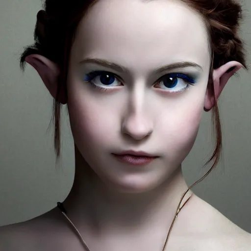 Image similar to a masterpiece portrait photo of a beautiful young woman who looks like a manic pixie dream girl princess zelda, symmetrical face