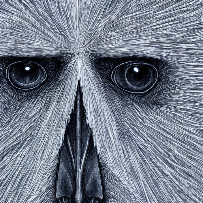 Image similar to a raven's face in sacred geometry, rendered in unreal, highly detailed, ultra realism, 8 k