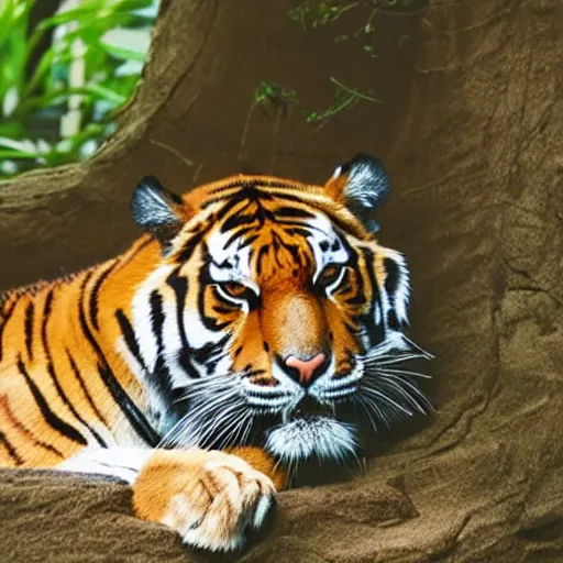 Image similar to photo of tiger sleeping