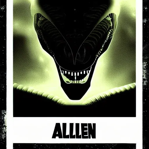 Prompt: alien poster art by imagine effects