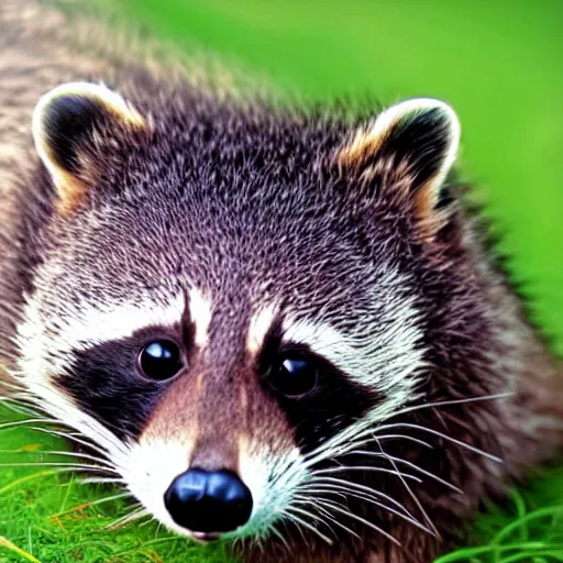 Image similar to a raccoon otter hybrid