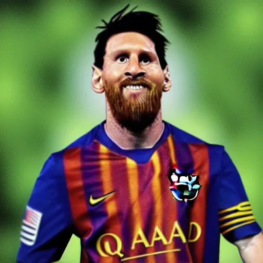 Prompt: Lionel Messi as Hulk