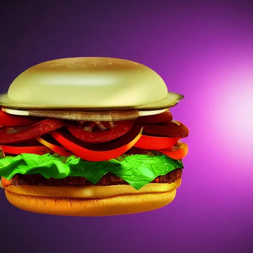Image similar to hamburger mix jellyfish, cg, 8 k, super real, sharp focus, style by andy warhol