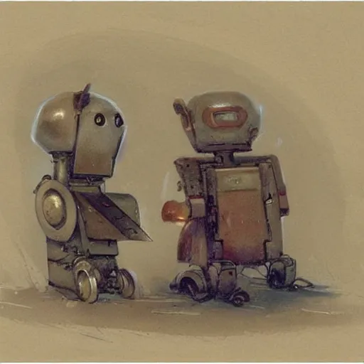 Image similar to (((((((((((cluttered inventors shop full of robots))))))))))) . muted colors. by Jean-Baptiste Monge !!!!!!!!!!!!!!!!!!!!!!!!!!!!!!!!!!!!!!!!