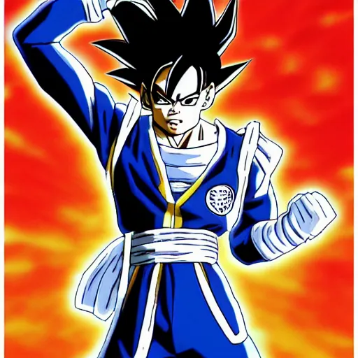 Image similar to Michael Jackson as a dragon ball character