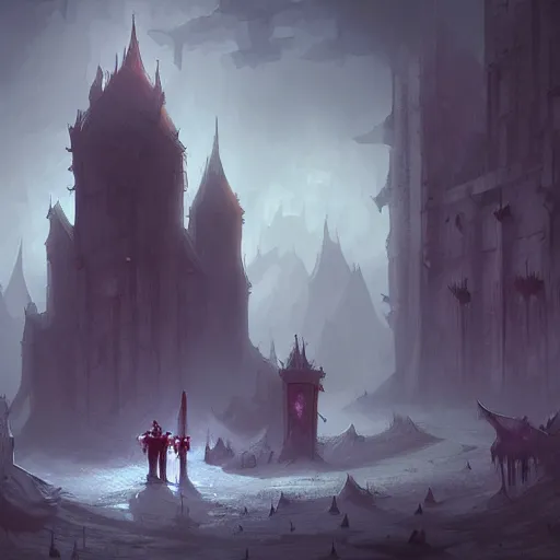 Image similar to adventure game npc by Marc simonetti, dark fantasy vampire world, inspired by Diablo concept art