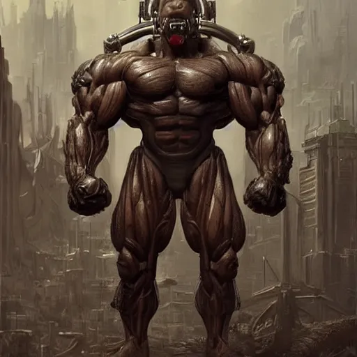 Prompt: Bodybuilding Minion from the Minion Movie in a Starcitizen loading screen, muscular, intricate, dystopian, fantasy, extremely detailed, digital painting, artstation, concept art, smooth, sharp focus, illustration, stark lighting, incredible art by artgerm and greg rutkowski and alphonse mucha and simon stalenhag