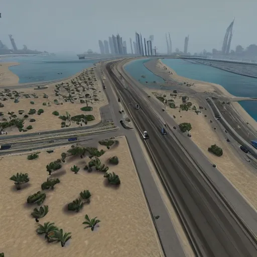 Image similar to gta : dubai, smooth