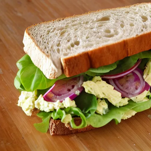 Prompt: blueprint for the perfect egg salad sandwich