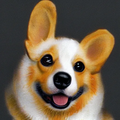 Image similar to portrait of a corgi dog made with fruits, by giuseppe arcimboldo, highly detailed, airbrush, 4 k