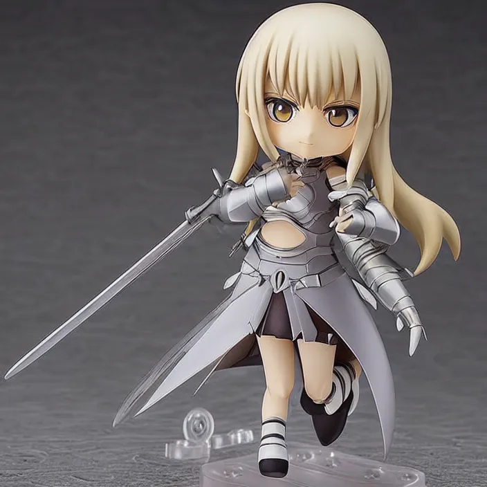 Prompt: priscilla from claymore, an anime nendoroid of priscilla from claymore, figurine, detailed product photo