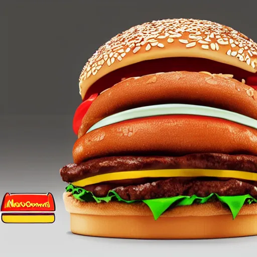 Prompt: promotional photo of a new mcdonald's item the mchummus. studio lighting. highly detailed