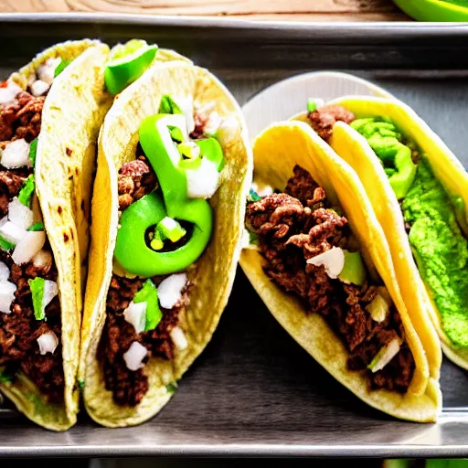 Prompt: tacos filled with dirt and slime. rotten refried beans. moldy elote. 4k, hdr, lighting, weather, high resolution camera shot, digital art.