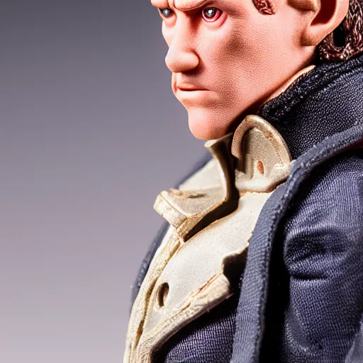 Prompt: plastic action figure from the broadway musical les miserables, wide shot, studio lighting, high resolution product photography